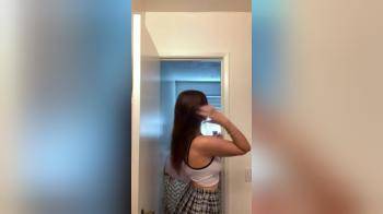 video of Schoolgirl flashing her panties