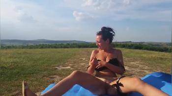 video of Girls finger a lot in the outdoors