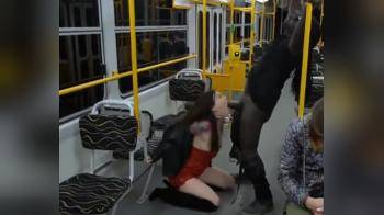 video of She Gives a Crazy Transit BBC Blowjob