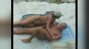 video of couple on beach