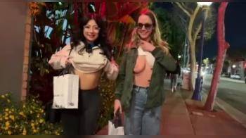 video of flashing during shopping trip