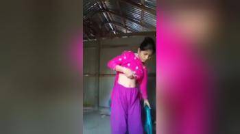 video of Bangladeshi Married Village Young Wife showing her naked body