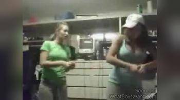 video of 2 chicks dance and make out