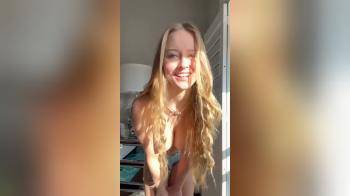 video of Cute polish girl kneeling in front of you