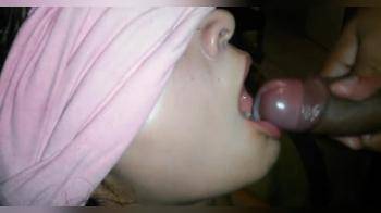 video of Blindfolded cum in mouth and Swallow