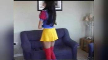 video of snow white stripping