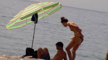 video of Spying on some women at the nude beach