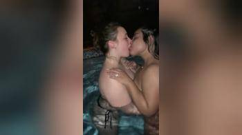 video of two girls making out