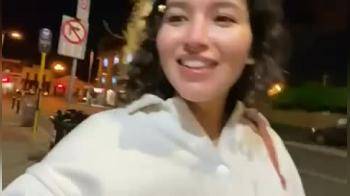 video of Showing tits in public