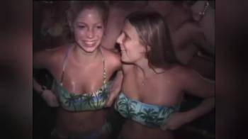 video of pool party girls show their stuff