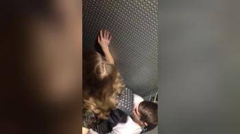 video of Couple getting heated on a public toilet at a party
