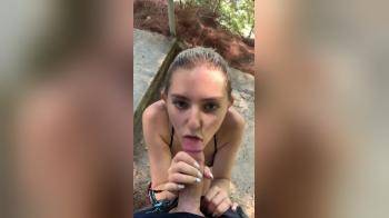 video of Cum facial by the lake