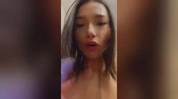 video of girl in lingerie smokes vape