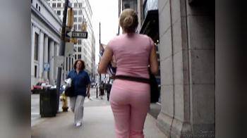 video of Girl with nice butt walking