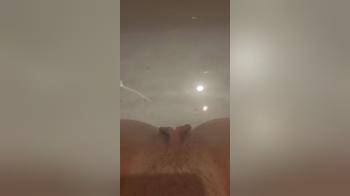video of pulsating pussy lips tensed in bathtub