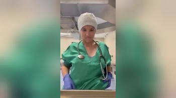 video of Nurse Alexa loves flashing her tits at work