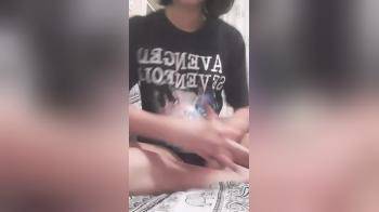 video of girl makes a cam show