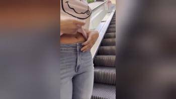 video of escalator tits tits tits