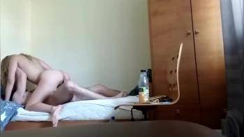 video of Ukrainian lovers film morning sex
