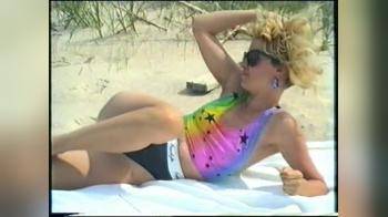 video of Sara on the beach