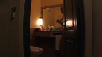 video of 1st night in hotel time for shower