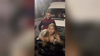 video of Couple sex ride on motorcycle