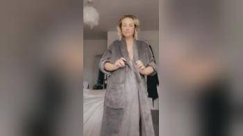 video of Pregnant Bobbi undressing in bedroom