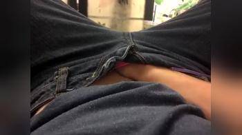 video of girl teases herself under her pants