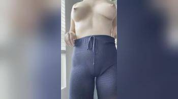 video of Undressing from yoga pants