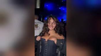 video of Nipples popping out at rave