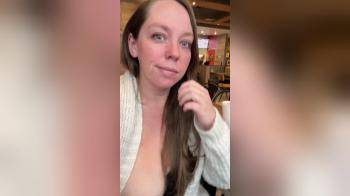 video of boob in the coffee shop