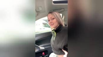 video of sexy girl flashing her tits in a car