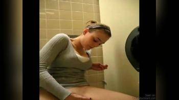 video of college girl masturbating in restroom