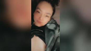 video of Hot Asian flashing tits
