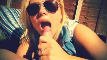 video of UK blonde cock sucker