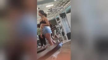 video of candid big gym ass