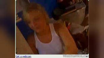 video of cute blonde webcam girl