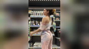 video of Undressing at the supermarket
