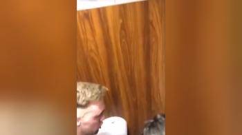 video of Filming a couple fucking in public restroom