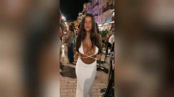 video of big boobs white dress
