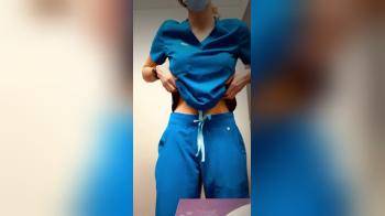video of Nurse showing her boobies