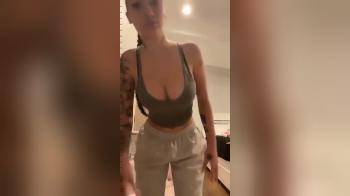 video of Vid of her playing with her big tits