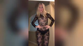 video of lace body suit yum