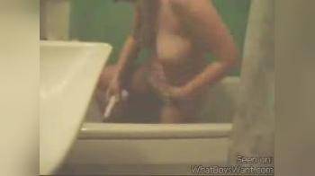 video of Chick washing her self