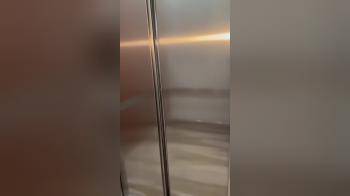 video of Beautiful girl in elevator