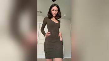 video of Showing off her slim body