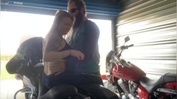 video of Getting bent over his harley
