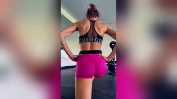 video of skinny girl working out