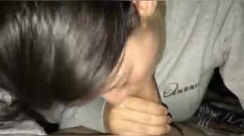 video of Sucking off cock and massaging his balls