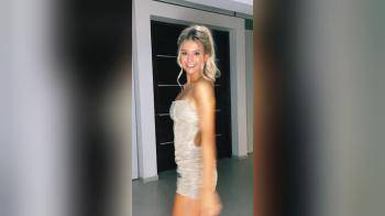 video of sexy blonde party dress